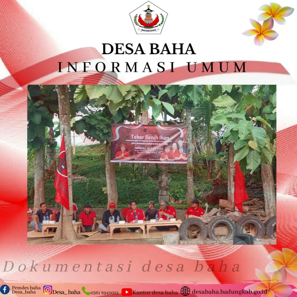 Tebar Benih Ikan dari Relawan Perjuangan Demokrasi di Sungai Subak Lepud Uma Sana, Desa Baha, Mengwi